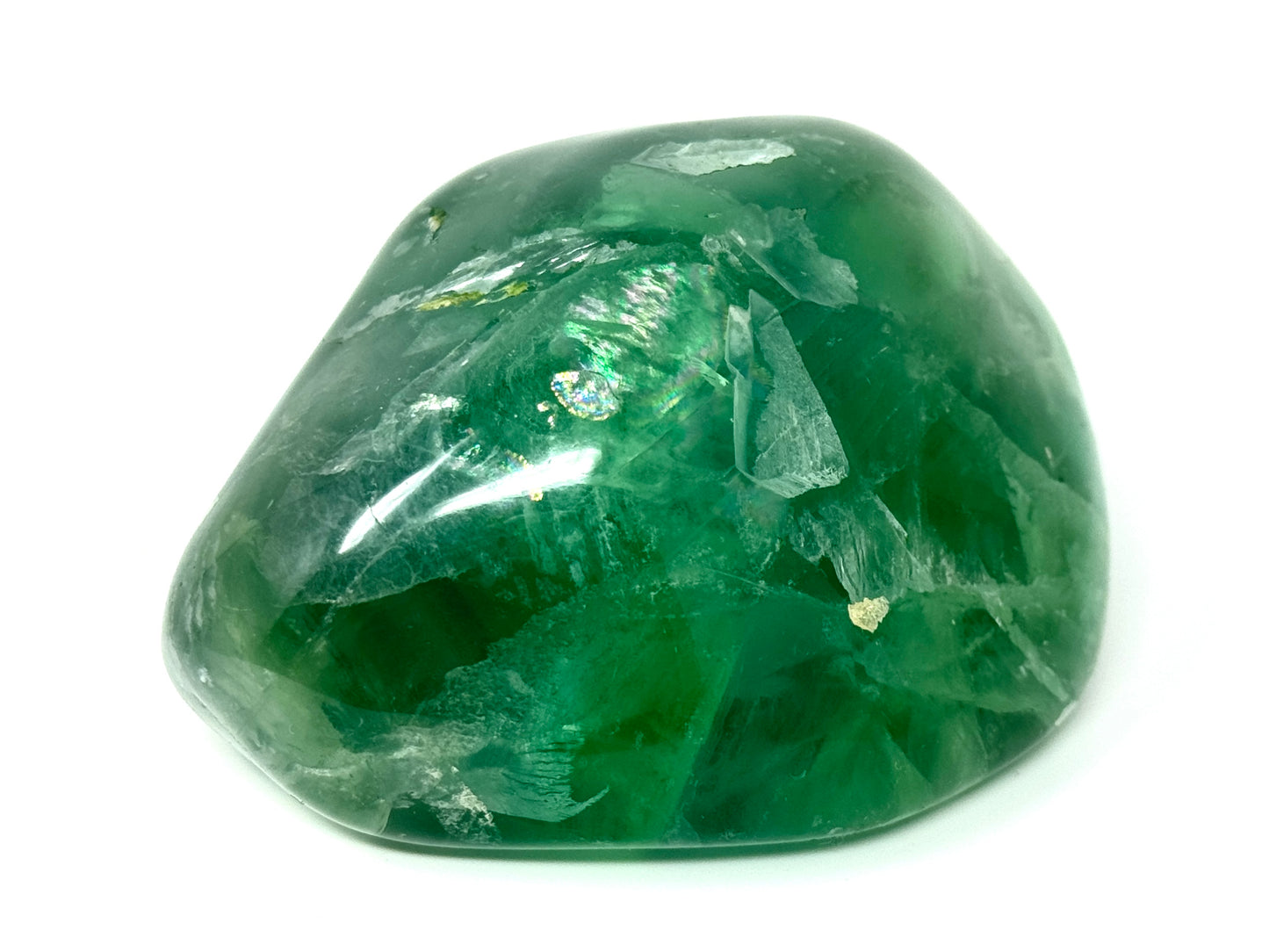 GreenFluorite Crystal Freeform 10.8cm
