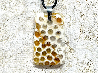 Fossil Coral Pendant 4.2cm