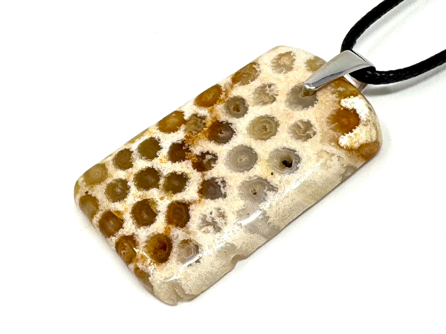 Fossil Coral Pendant 4.2cm