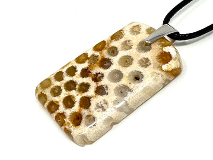 Fossil Coral Pendant 4.2cm