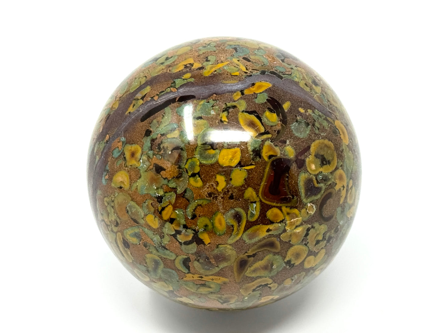 Large Fruit Jasper Crystal Sphere 8cm