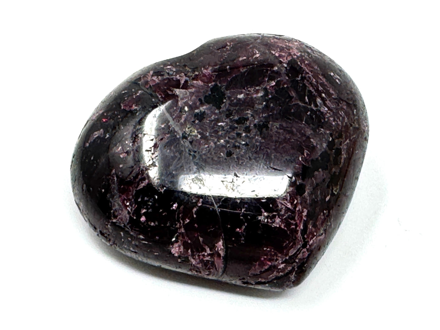 Garnet Crystal Heart 5cm