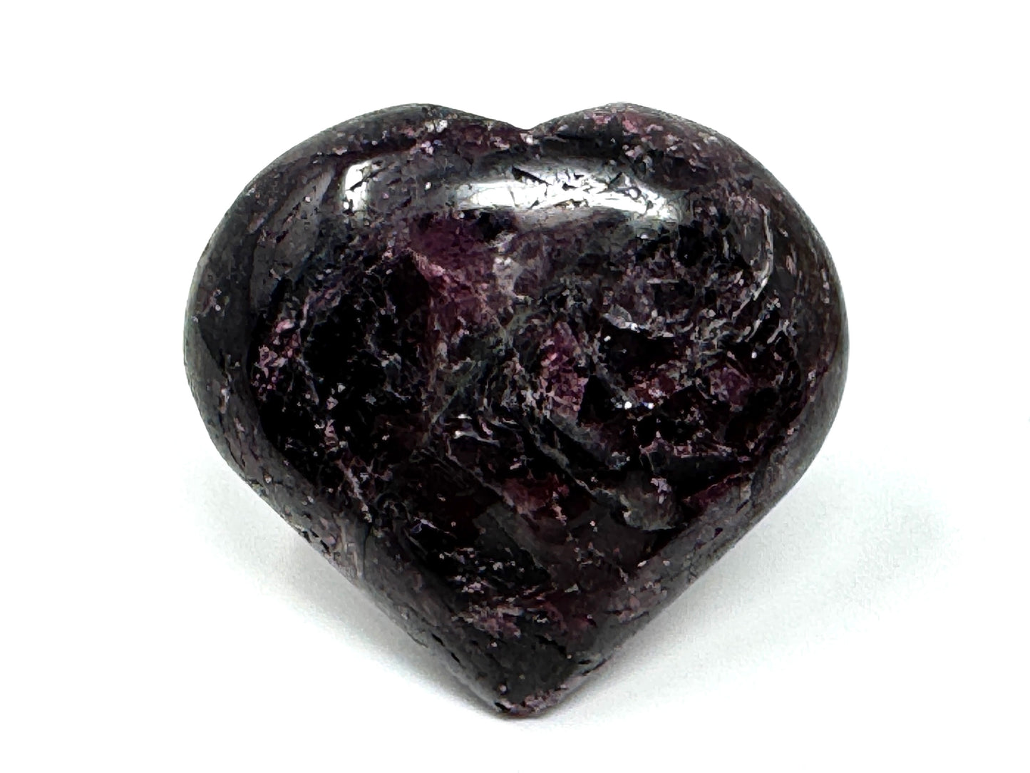 Garnet Crystal Heart 5.5cm