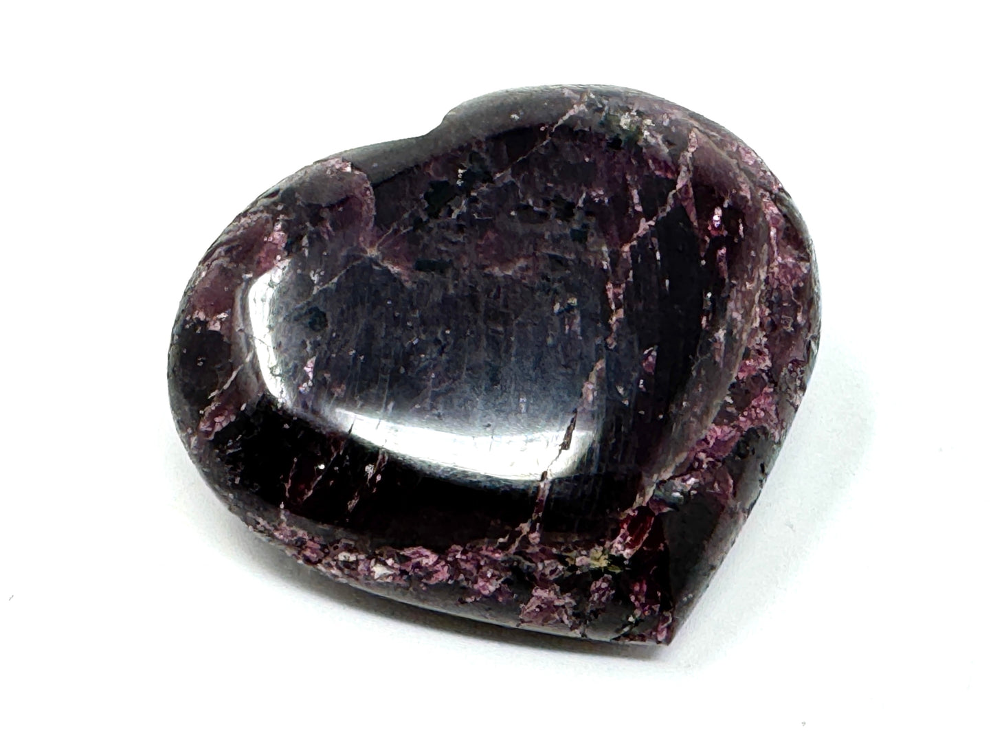 Garnet Crystal Heart 5.4cm
