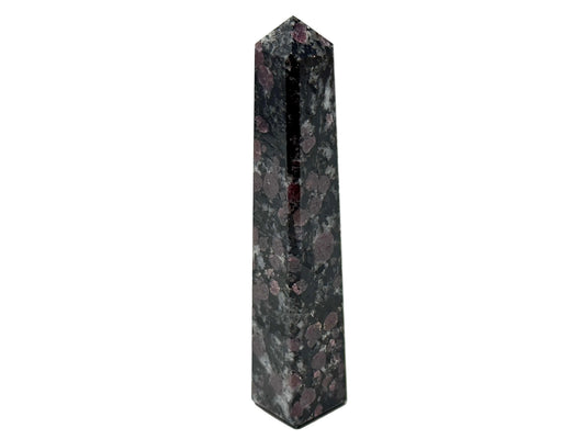 Garnet in Black Tourmaline Crystal Tower 10.2cm