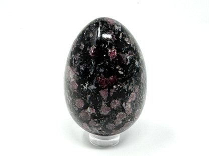 Garnet in Black Tourmaline Crystal Egg 6.2cm