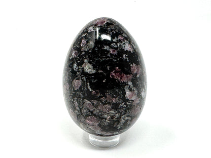 Garnet in Black Tourmaline Crystal Egg 6.2cm