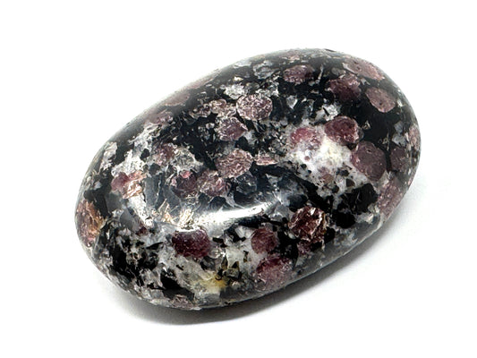 Garnet in Black Tourmaline Crystal Pebble 6.1cm