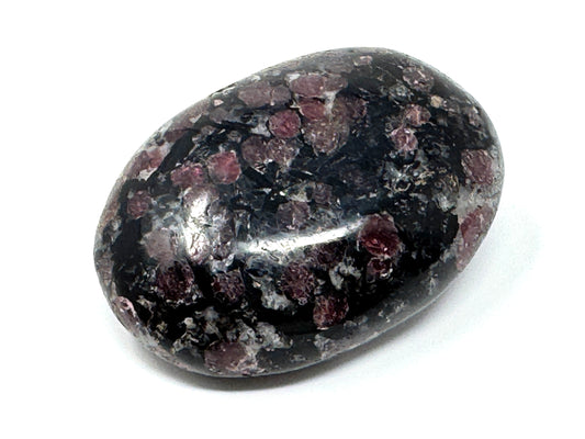 Garnet in Black Tourmaline Crystal Pebble 5.9cm