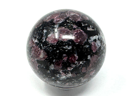 Garnet in Black Tourmaline Crystal Sphere 5.3cm