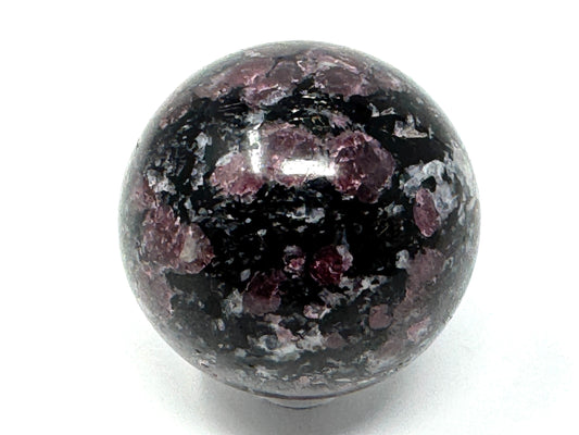 Garnet in Black Tourmaline Crystal Sphere 5.3cm