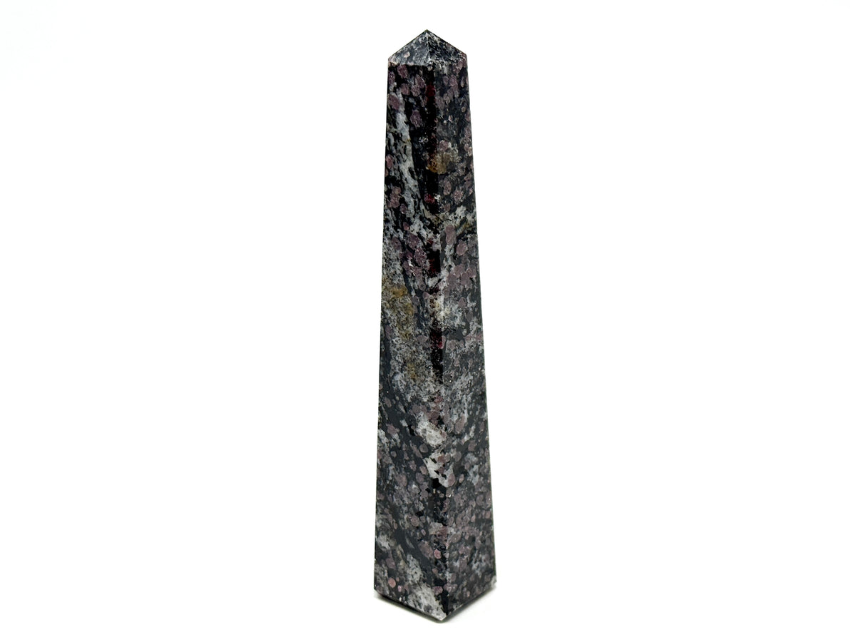 Garnet in Black Tourmaline Crystal Tower 13.5cm