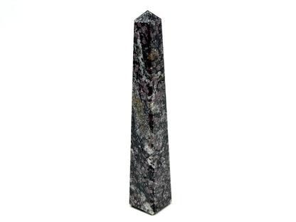 Garnet in Black Tourmaline Crystal Tower 13.5cm