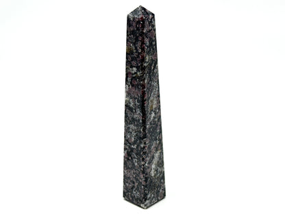 Garnet in Black Tourmaline Crystal Tower 13.5cm