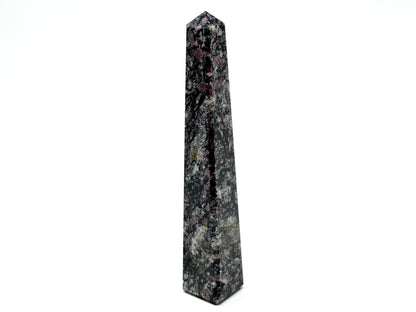Garnet in Black Tourmaline Crystal Tower 13.5cm