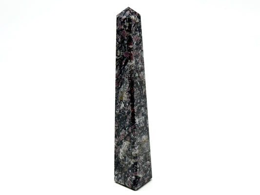 Garnet in Black Tourmaline Crystal Tower 13.5cm