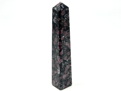 Garnet in Black Tourmaline Crystal Tower 12cm