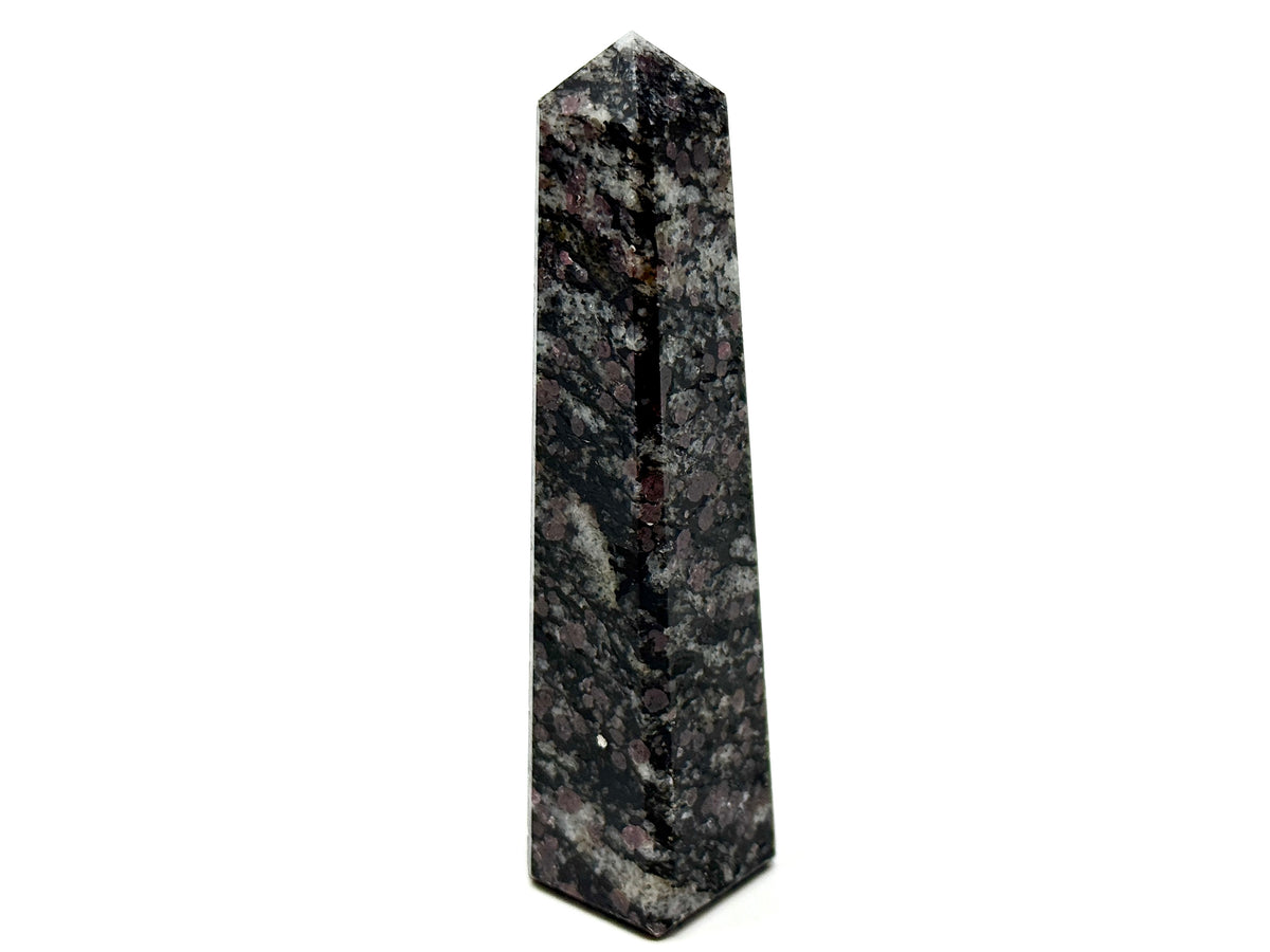 Garnet in Black Tourmaline Crystal Tower 9.3cm