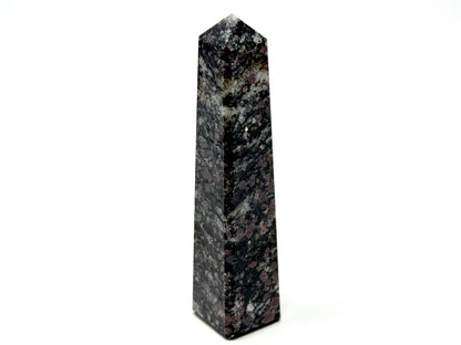 Garnet in Black Tourmaline Crystal Tower 9.3cm