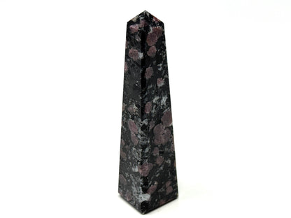 Garnet in Black Tourmaline Crystal Tower 9.7cm