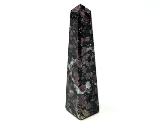 Garnet in Black Tourmaline Crystal Tower 9.7cm