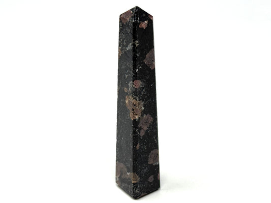 Garnet in Black Tourmaline Crystal Tower 9.7cm