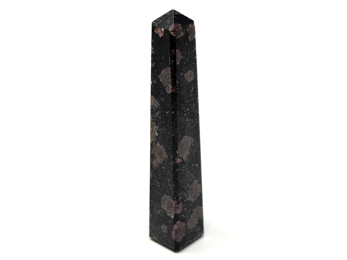 Garnet in Black Tourmaline Crystal Tower 9.7cm