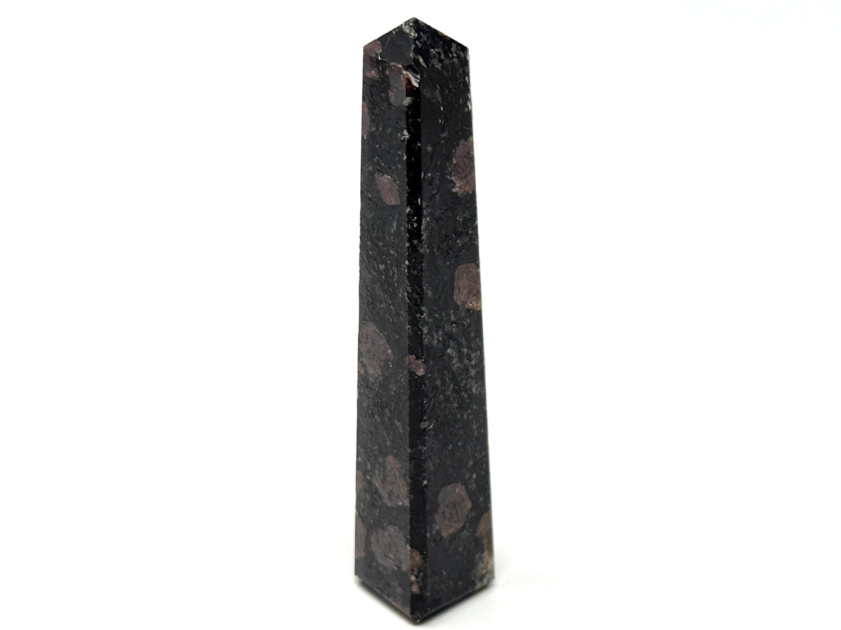 Garnet in Black Tourmaline Crystal Tower 9.7cm