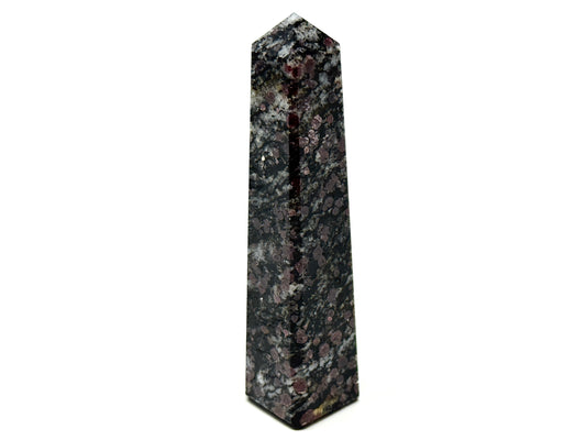 Garnet in Black Tourmaline Crystal Tower 9.3cm