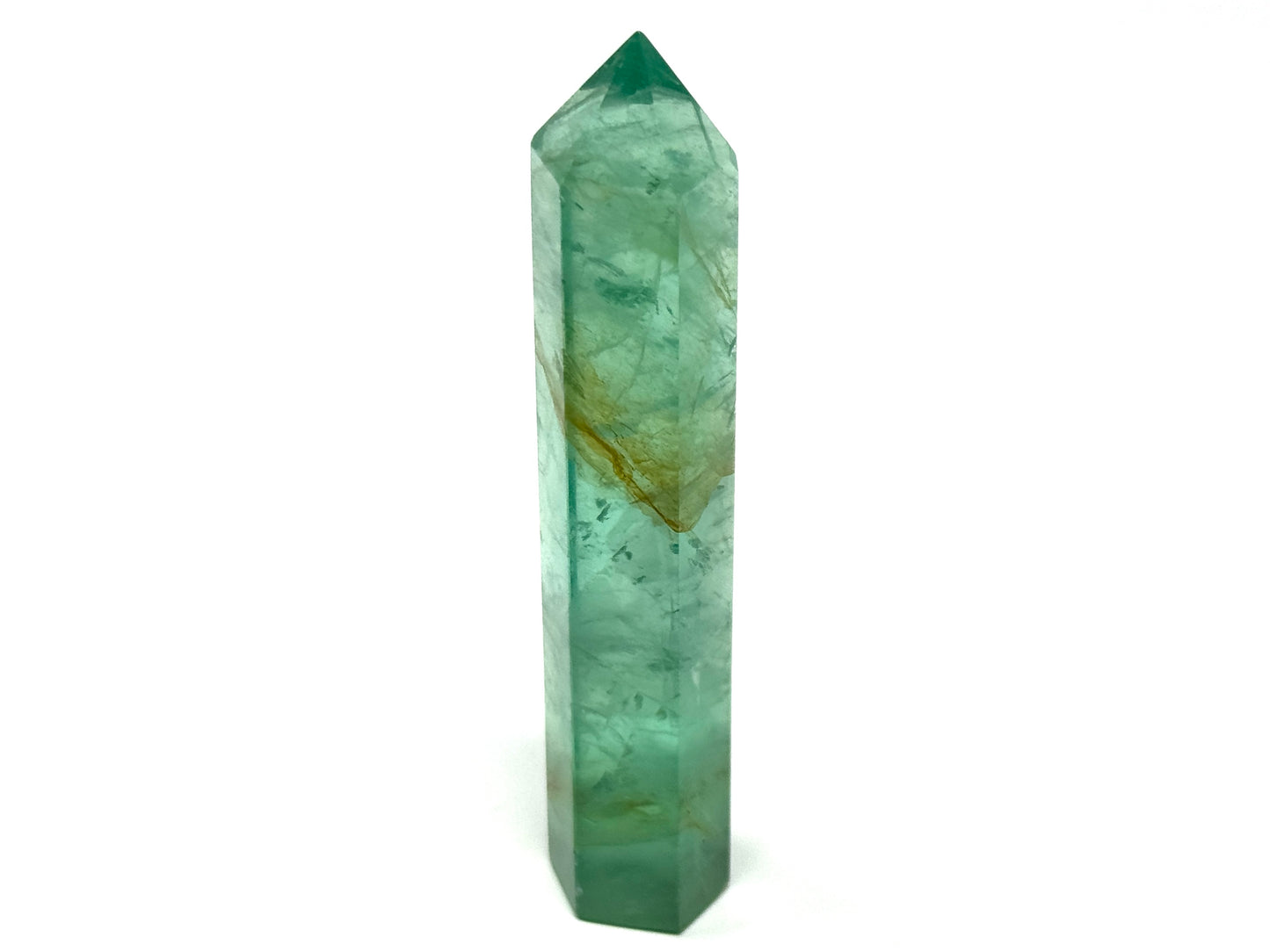 Green Fluorite Crystal Point 10cm