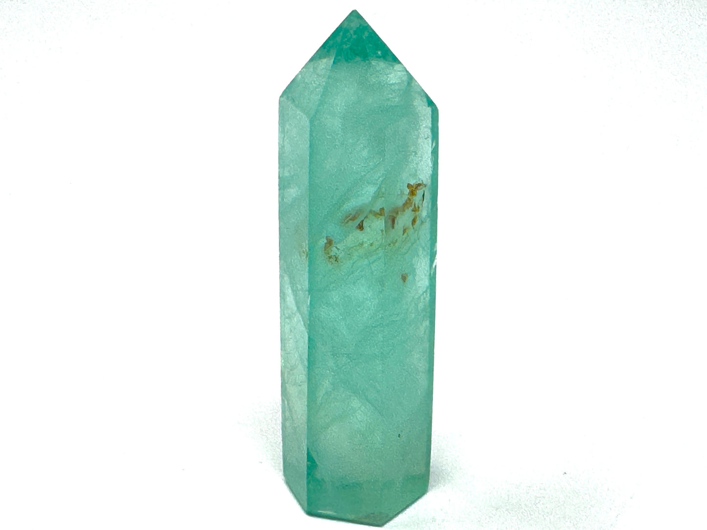 Green Fluorite Crystal Point 7.6cm