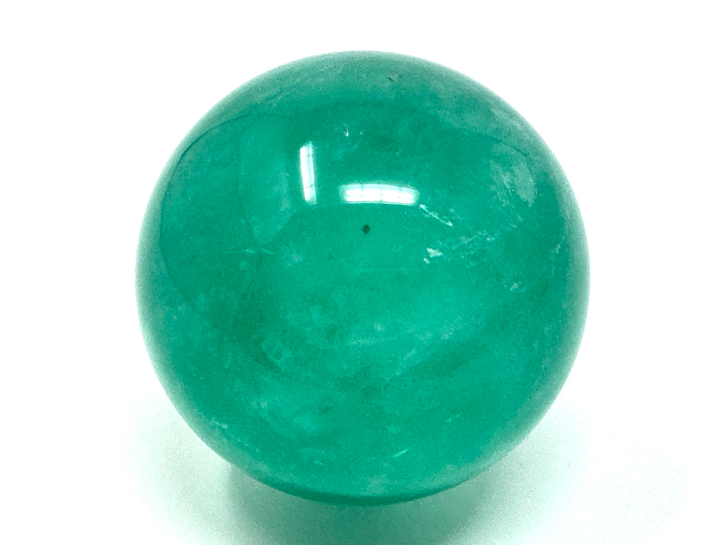 Large Green Fluorite Crystal Sphere 7.4cm