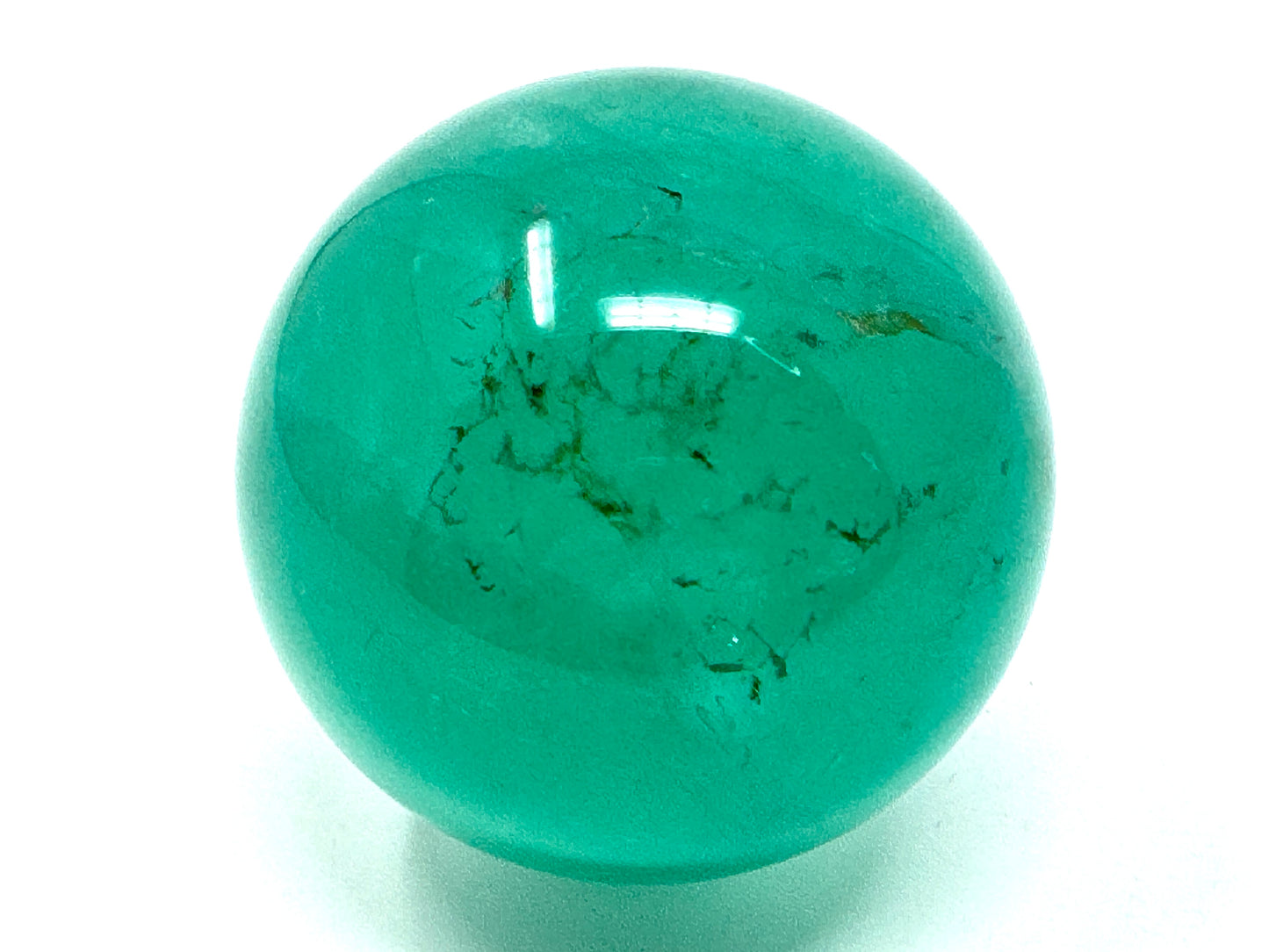 Large Green Fluorite Crystal Sphere 7.4cm