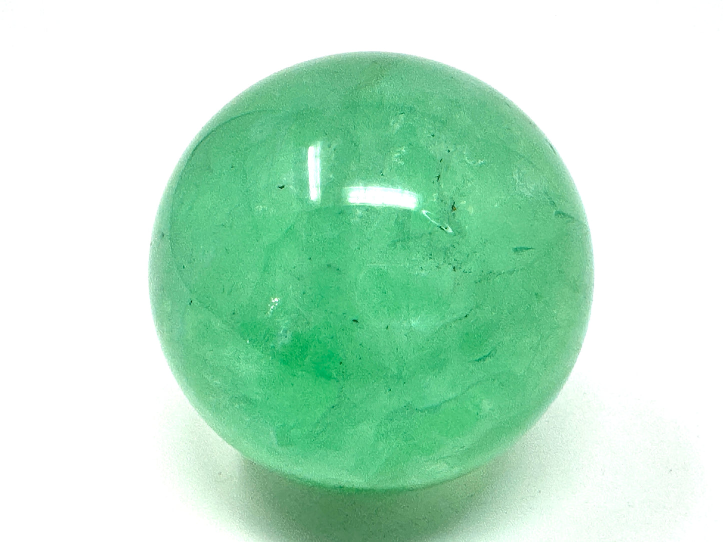 Large Green Fluorite Crystal Sphere 7.8cm