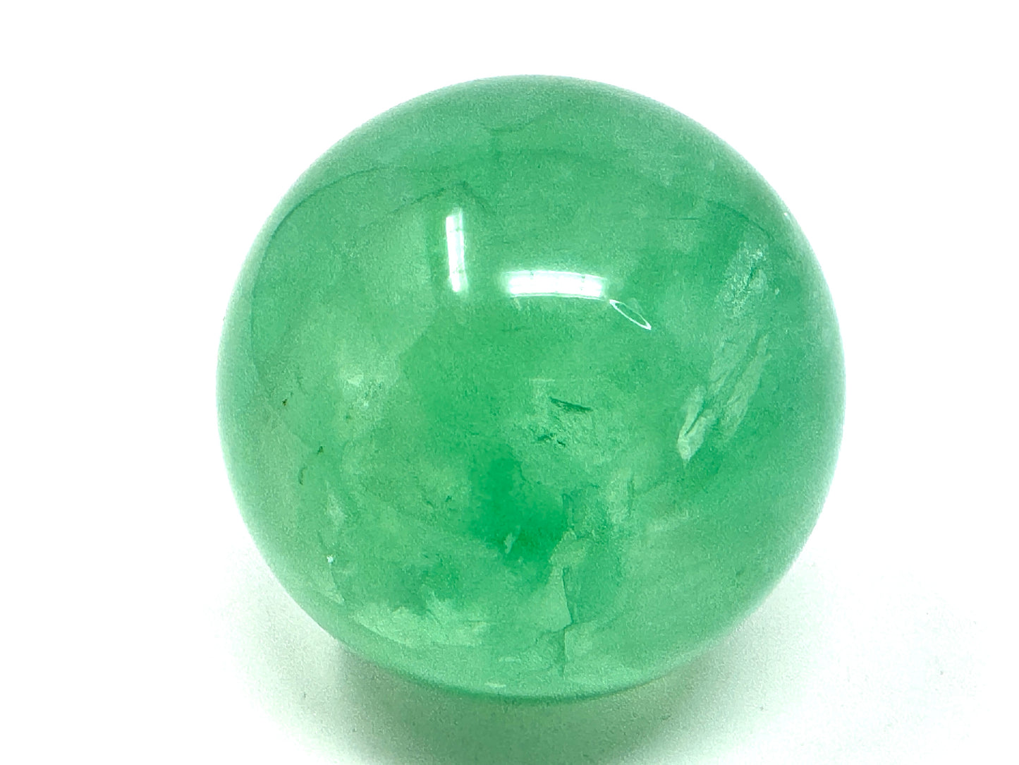 Large Green Fluorite Crystal Sphere 7.8cm