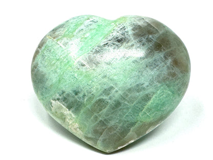 Green Moonstone Crystal Heart 7.6cm