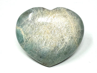 Green Moonstone Crystal Heart 7.7cm