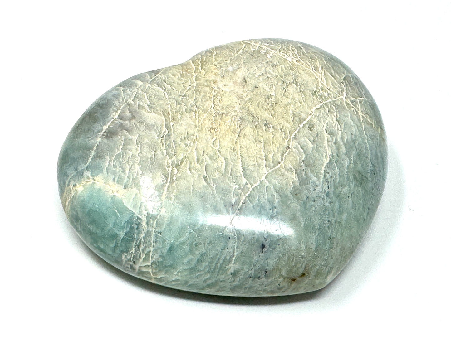 Green Moonstone Crystal Heart 7.7cm