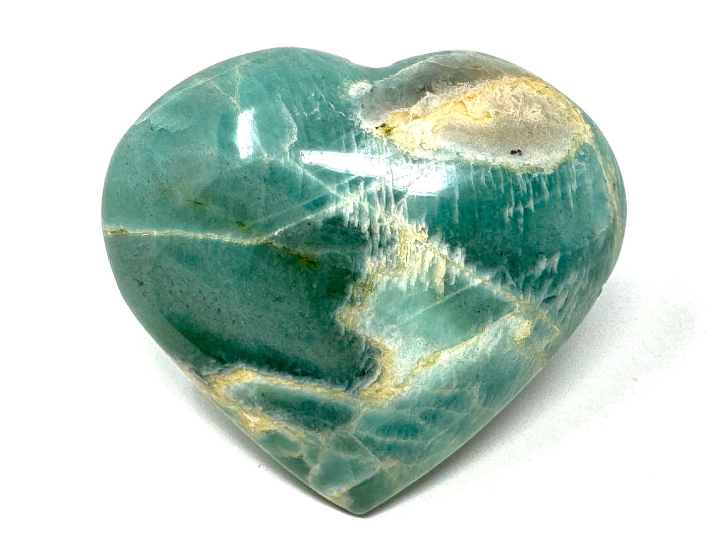 Green Moonstone Crystal Heart 8.4cm