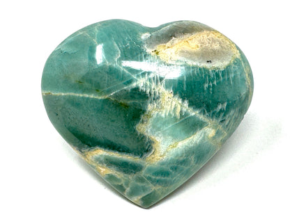 Green Moonstone Crystal Heart 8.4cm