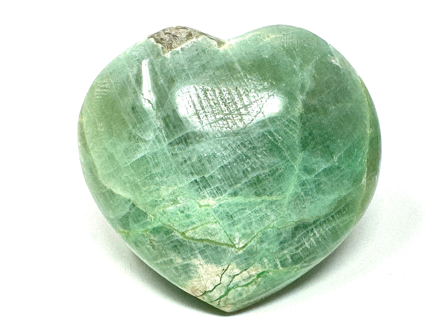 Green Moonstone Crystal Heart 5.3cm