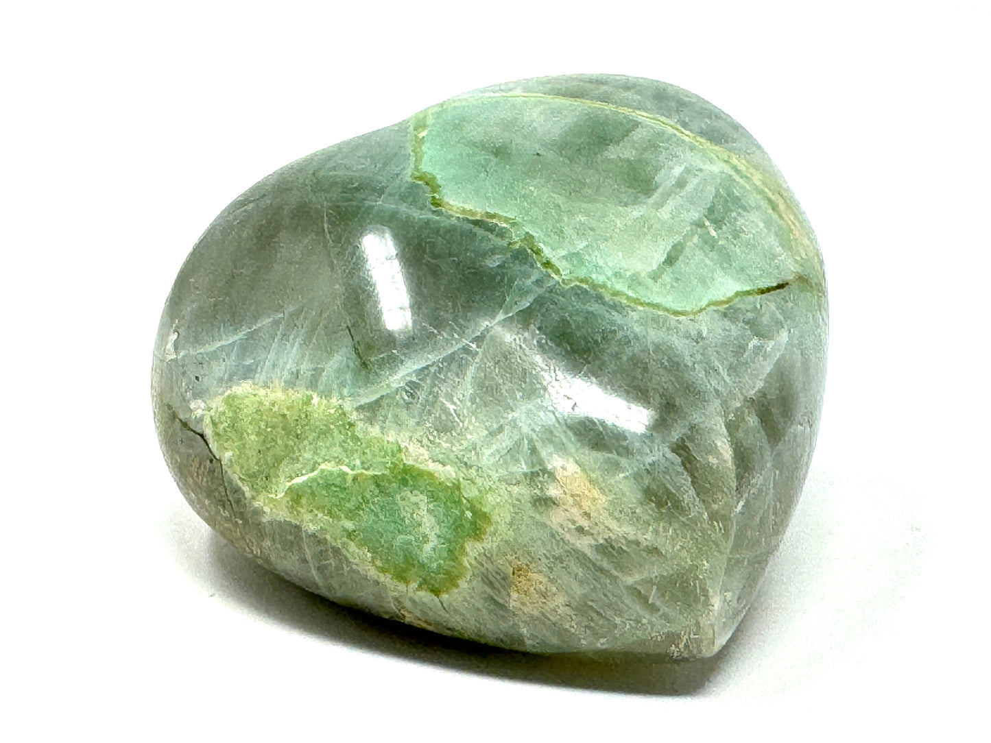 Green Moonstone Crystal Heart 6.2cm