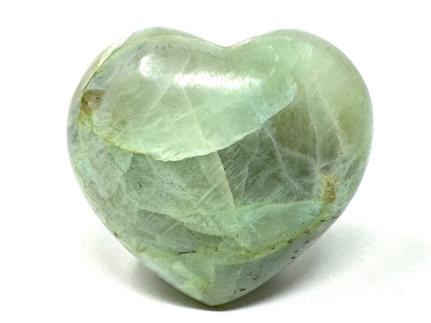 Green Moonstone Crystal Heart 6.9cm
