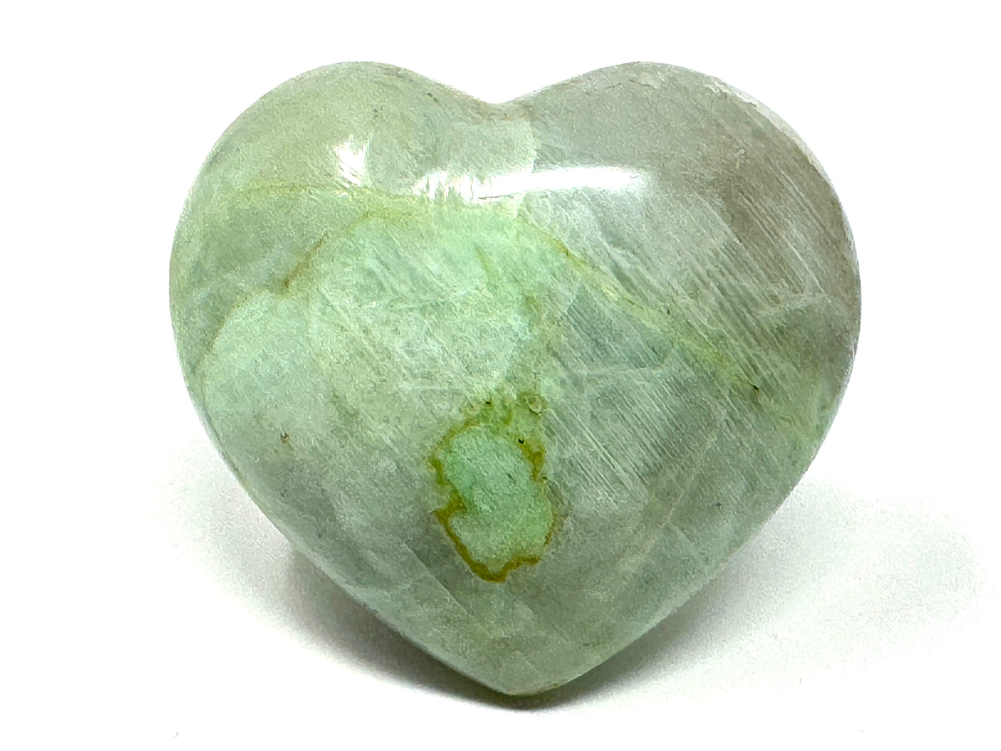 Green Moonstone Crystal Heart 6.9cm