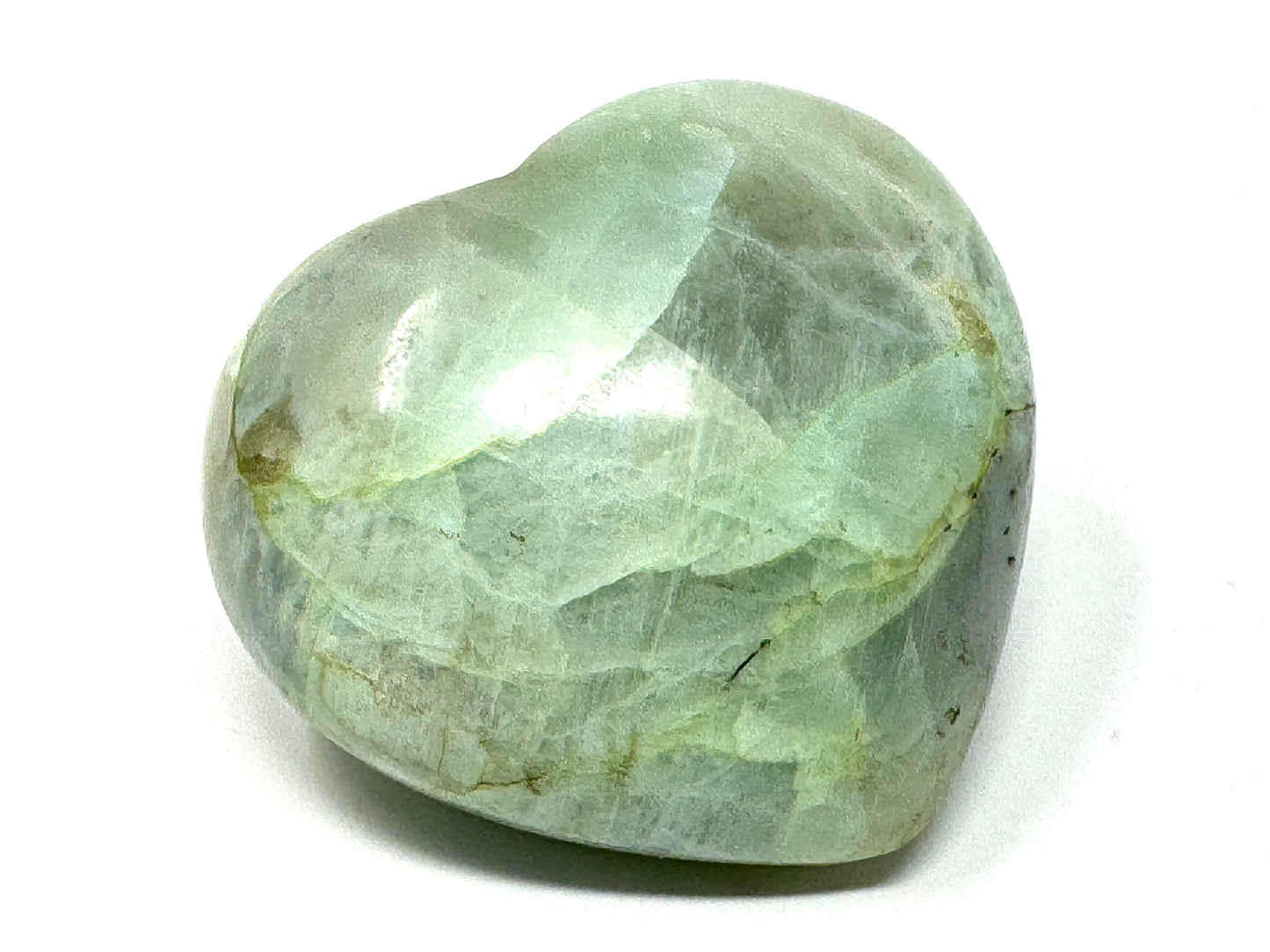 Green Moonstone Crystal Heart 6.9cm