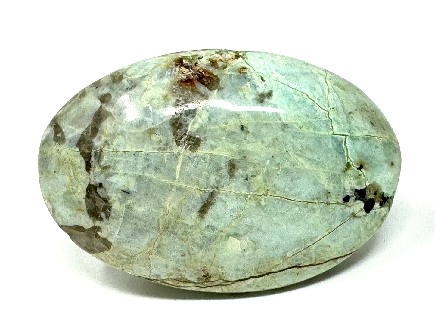Green Moonstone Crystal Pebble 6.2cm