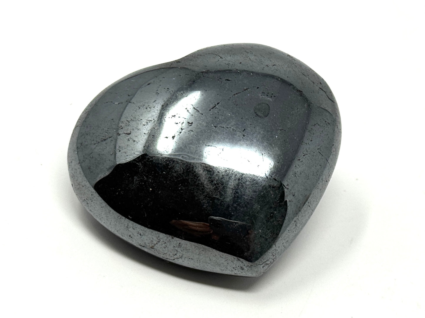 Hematite Crystal Heart 5.3cm