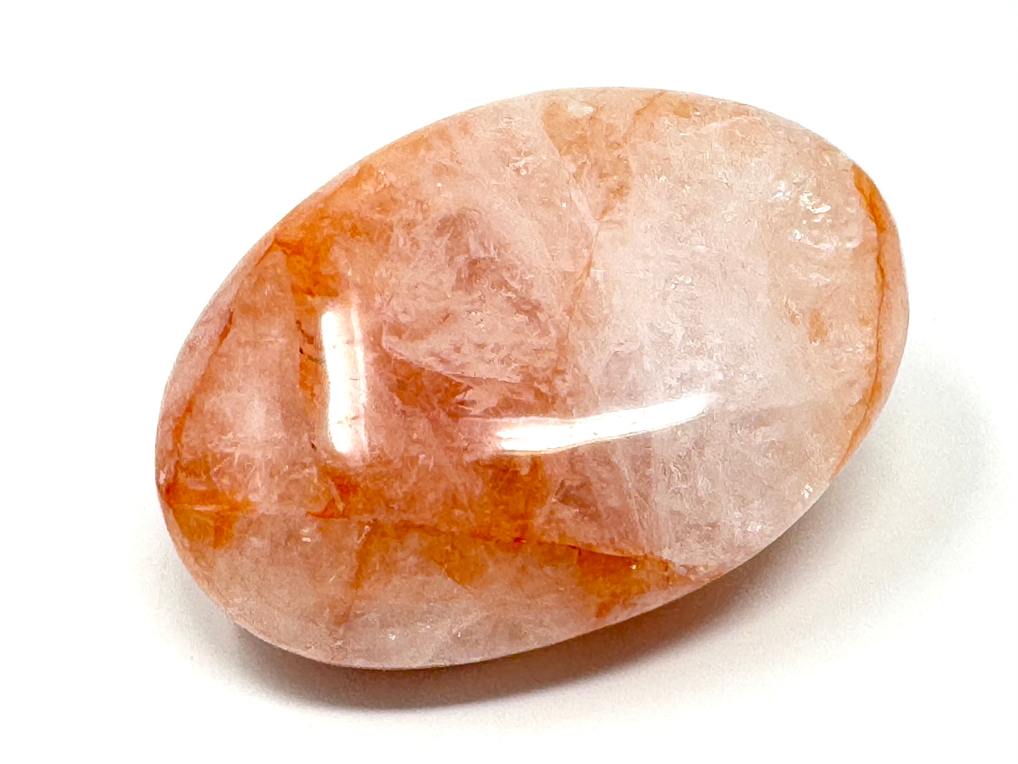 Large Hematoid Quartz Crystal Pebble 7.3cm