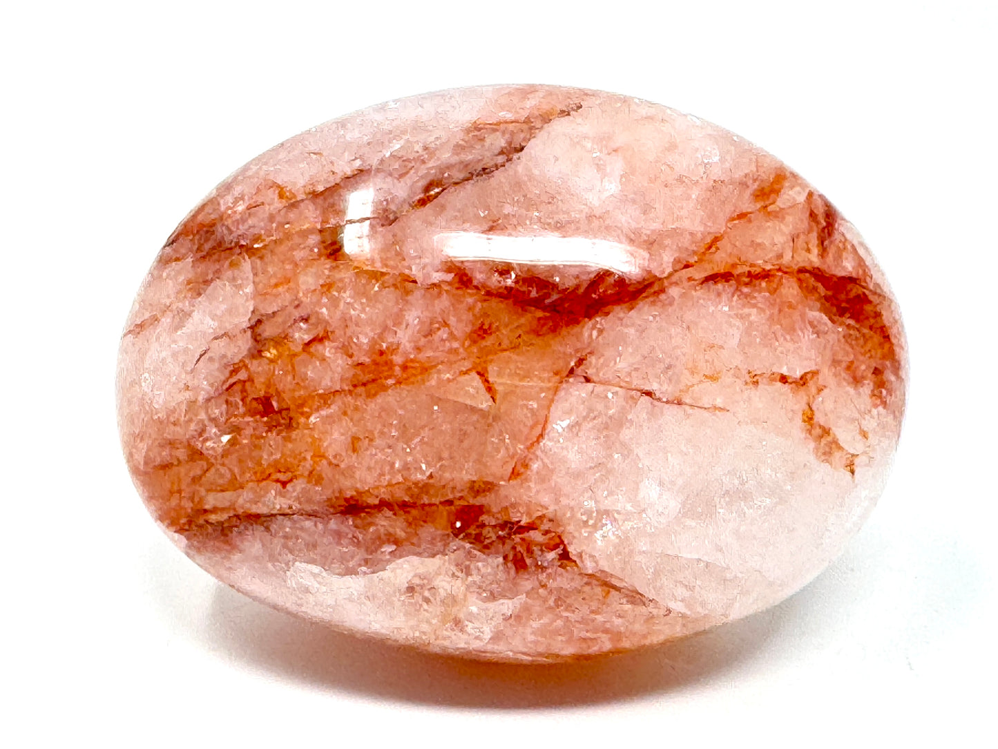 Large Hematoid Quartz Crystal Pebble 6.7cm