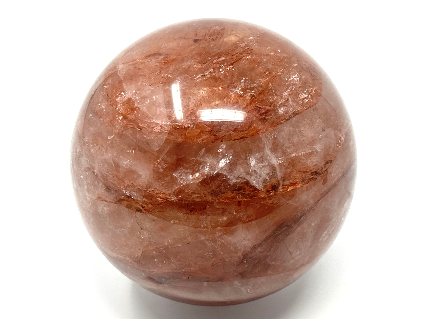 Large Hematoid Quartz Crystal Sphere 9.3cm